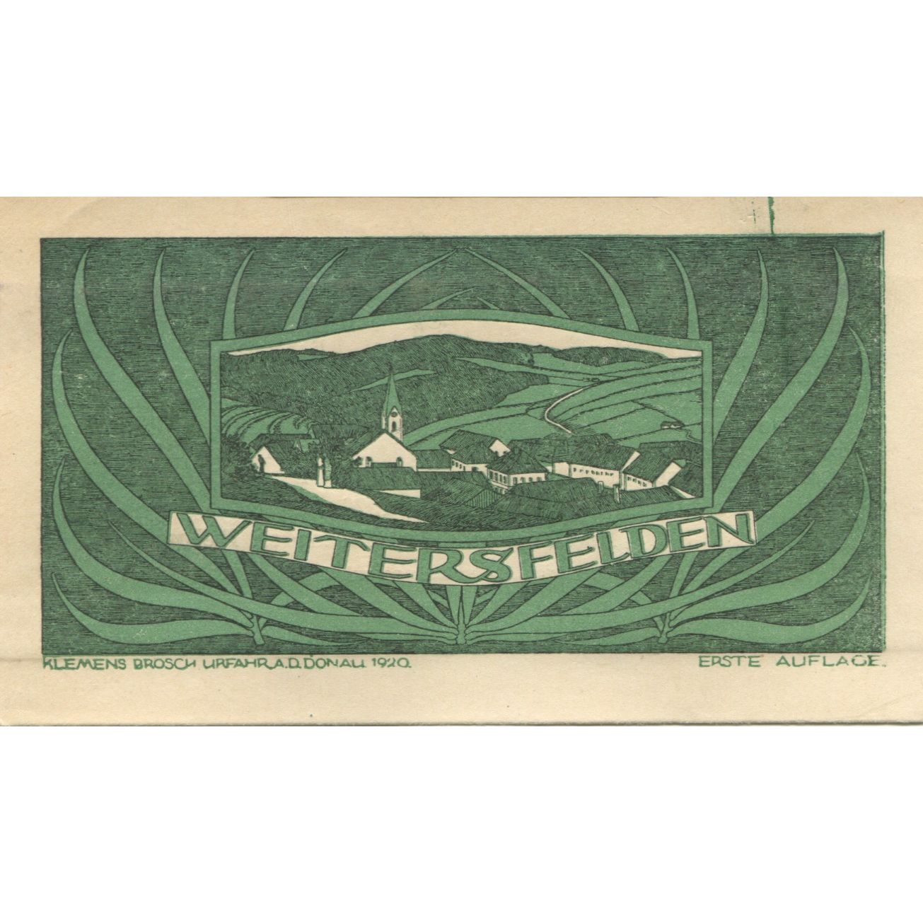 Billet, Autriche, Weitersfelden, 10 Heller, village 1920-12-31 SPL Mehl:FS 1164a