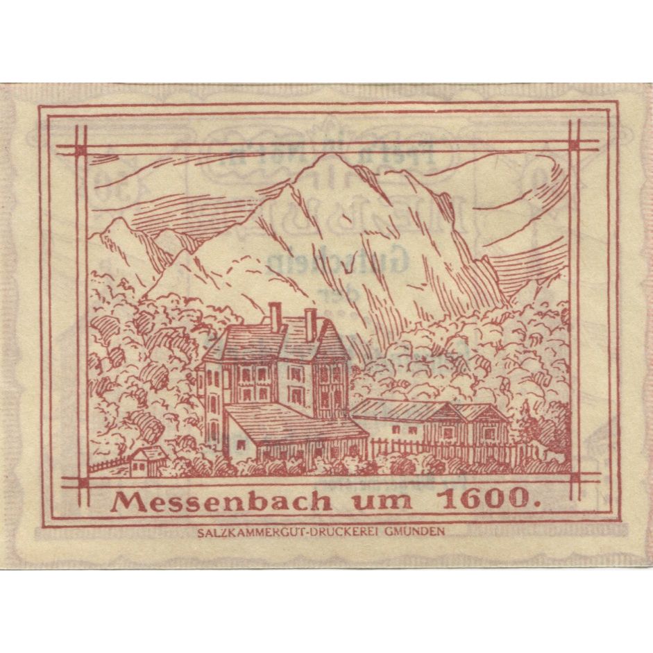 Banknote, Austria, Vorchdorf, 50 Heller, Eglise, 1920 UNC(63) Mehl:FS 1119a