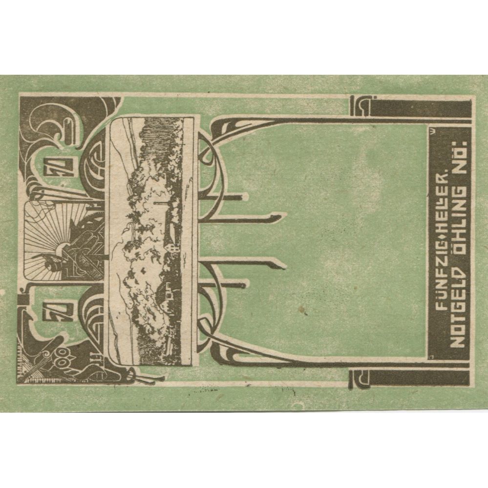 Banknote, Austria, Ohling, 50 Heller, Forêt 1920-12-31, UNC(63), Mehl:FS 599