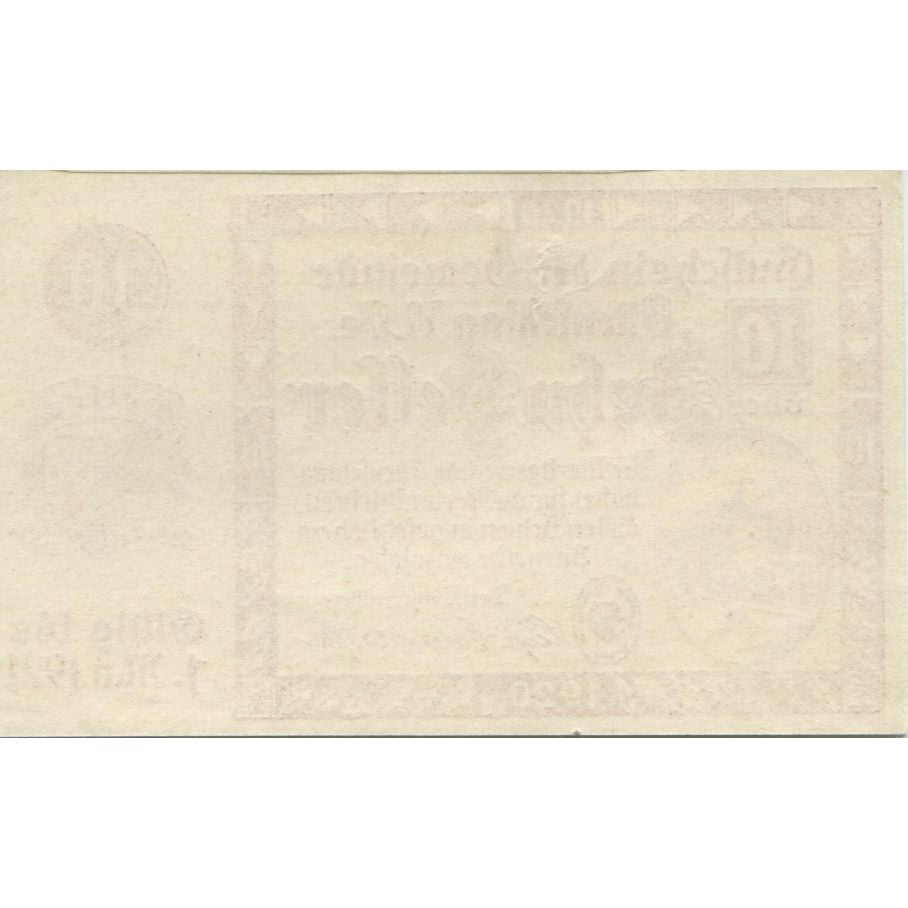 Banknote, Austria, Ottenschlag, 10 Heller, château, 1921, UNC(63) Mehl:FS 716a