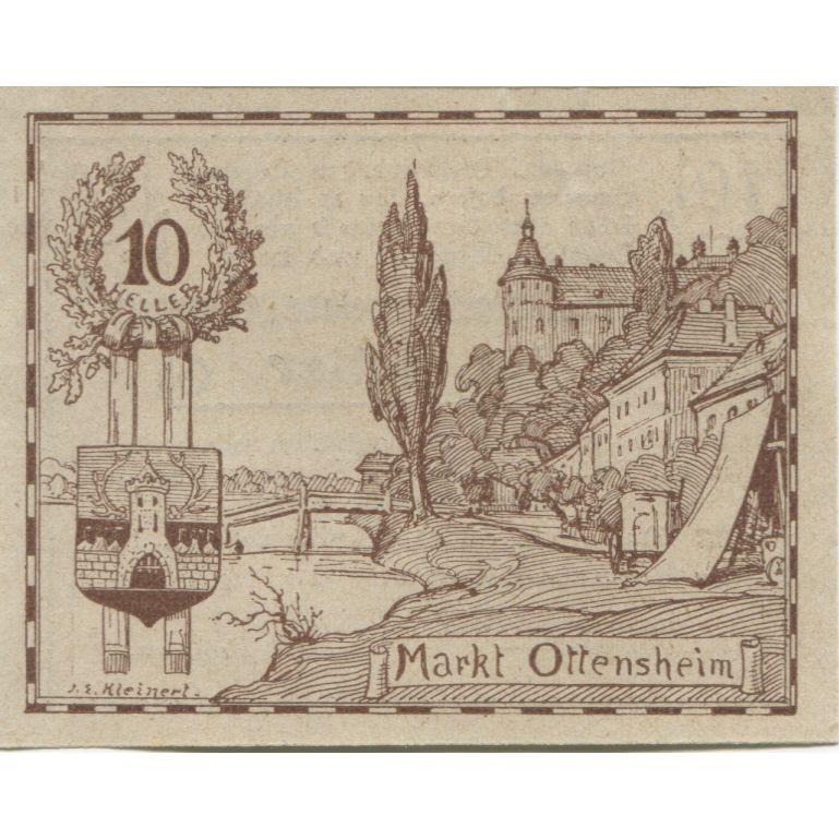 Banknote, Austria, Ottensheim, 10 Heller, Eglise, 1920, UNC(63) Mehl:FS 717