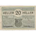 Banknote, Austria, Schärding, 20 Heller, rue, 1920 UNC(63) Mehl:FS 951