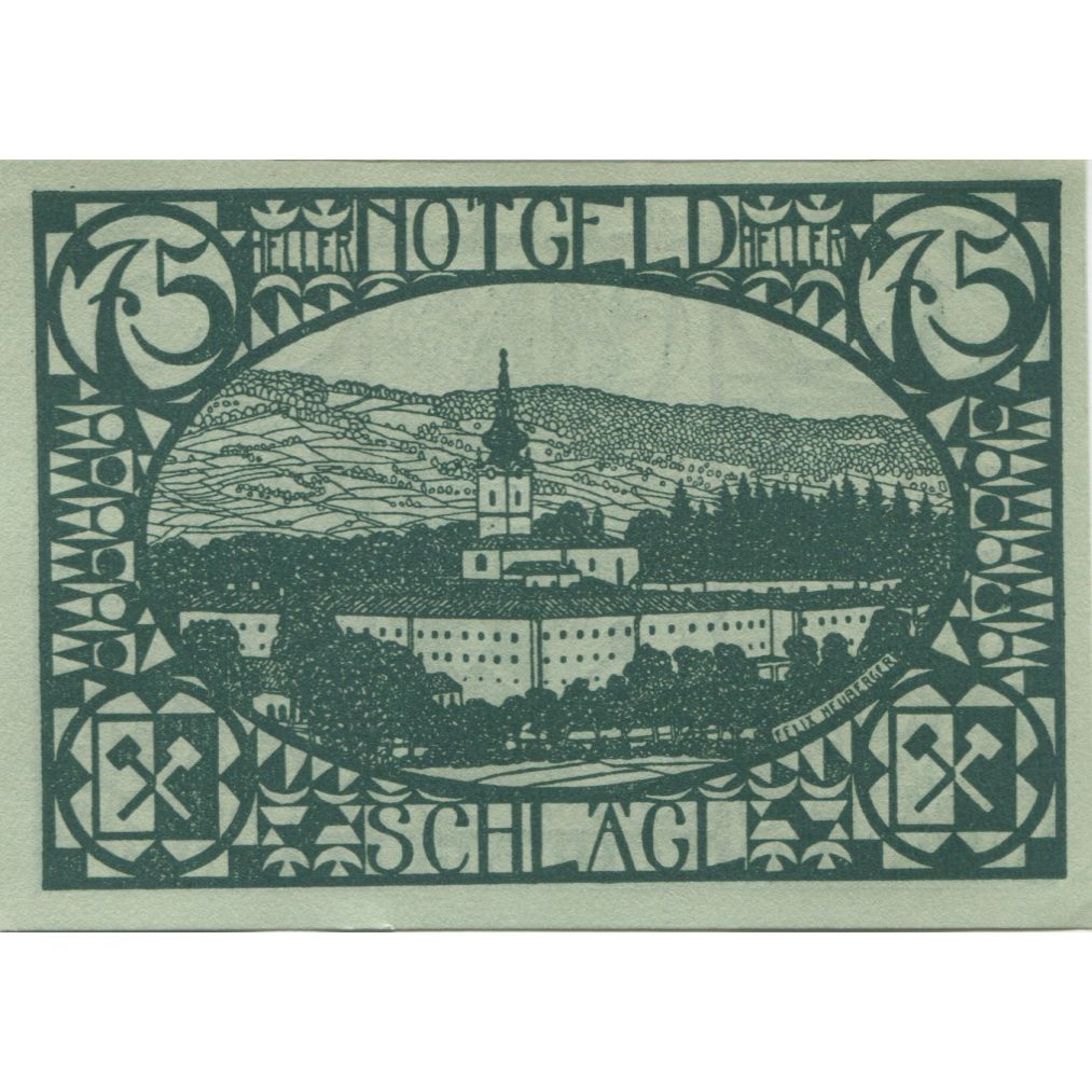Banknote, Austria, Schlägl, 75 Heller, Blason, 1920, UNC(63), Mehl:FS 960a