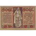 Banknote, Austria, Rattenberg, 50 Heller, personnage, 1920 UNC(63) Mehl:FS 821I