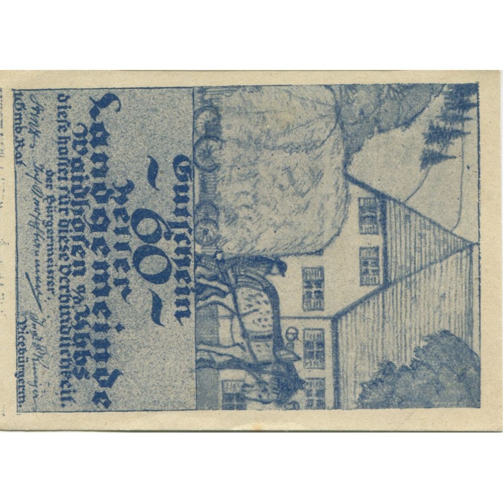 Banconote, Austria, Waidhofen, 60 Heller, ferme 1920-12-31, SPL, Mehl:FS 1126a