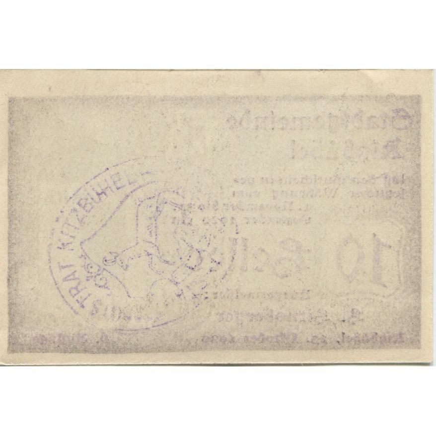 Banknote, Austria, Kitzbühel, 10 Heller, château, 1920 UNC(63) Mehl:FS 449d