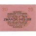 Banknote, Austria, Nussdorf, 20 Heller, Eglise, 1920 UNC(63) Mehl:FS 677a