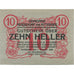 Banknote, Austria, Nussendorf, 10 Heller, bateau, 1920 UNC(63) Mehl:FS 677a