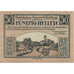 Banknote, Austria, Wartberg, 50 Heller, village, 1921 UNC(63) Mehl:FS 1141a