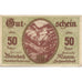 Banknote, Austria, Klamm, 50 Heller, montagne, 1920 UNC(63) Mehl:FS 453