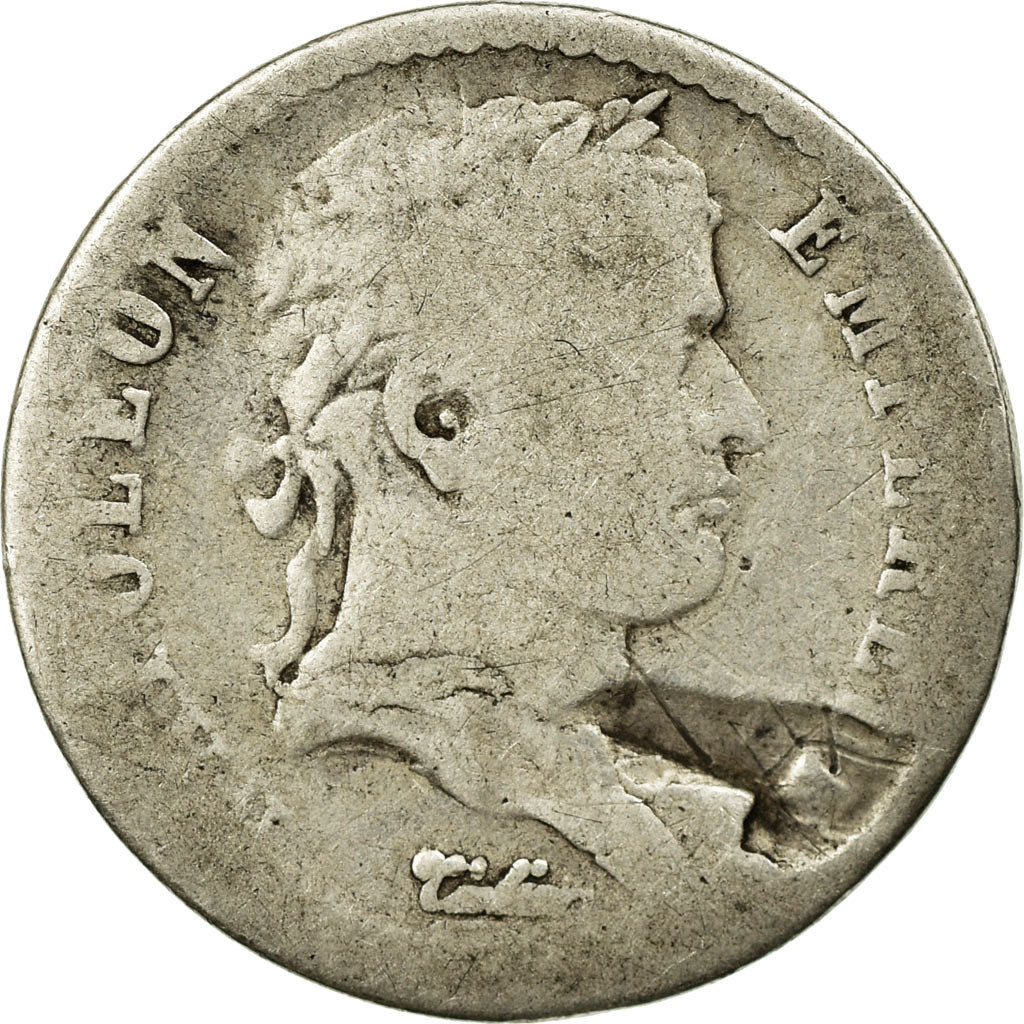Monnaie, France, Napoléon I, 1/2 Franc, 1813, Marseille, B, Argent, KM:691.11