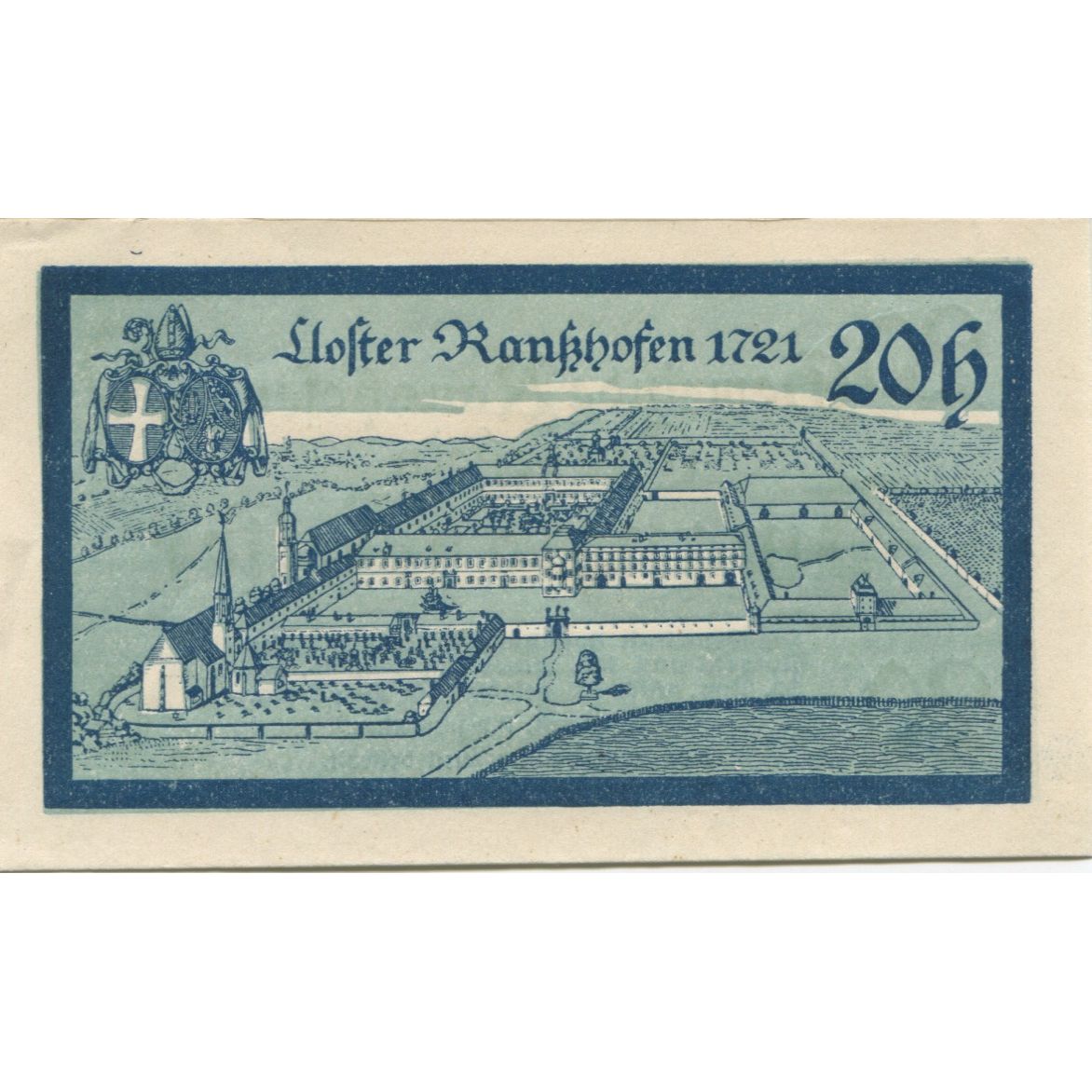 Banknote, Austria, Ranshofen, 20 Heller, château, 1920 UNC(63) Mehl:FS 819Ca
