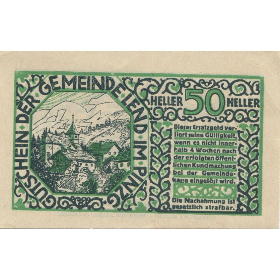 Banknote, Austria, Lend, 50 Heller, village, 1920, UNC(63), Mehl:FS 511IIa