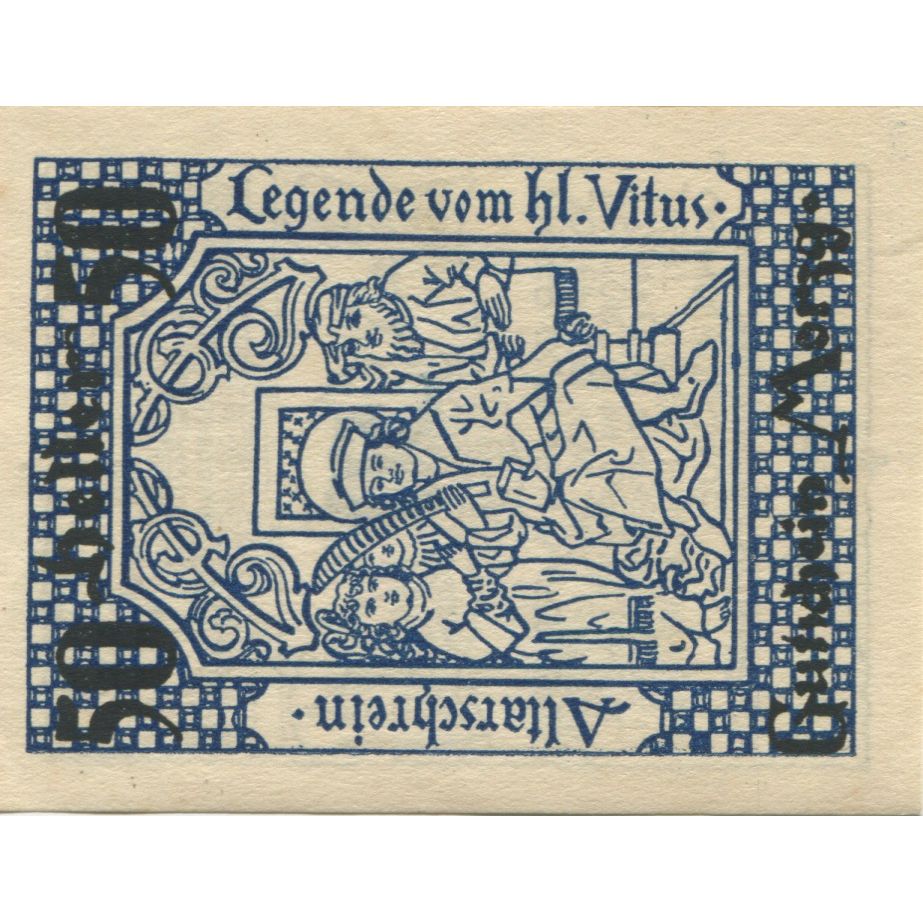 Banknote, Austria, Morzg, 50 Heller, personnage, 1920 UNC(63) Mehl:FS 630a