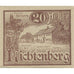 Biljet, Oostenrijk, Lichtenberg, 20 Heller, rue 1920-12-31, SPL, Mehl:FS 518a