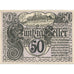 Banknote, Austria, St Veit, 50 Heller, château, 1920 UNC(63) Mehl:FS 945a