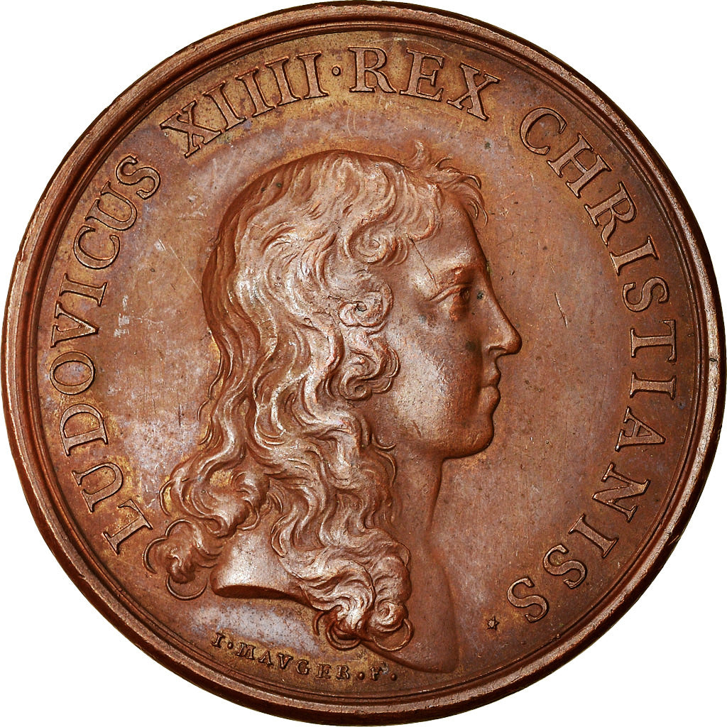 França, Medal, Louis XIV, Prise de Tortosa, História, 1648, Mauger, AU(55-58)