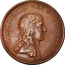 France, Medal, Louis XIV, Prise de Tortosa, History, 1648, Mauger, AU(55-58)