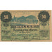 Banknote, Austria, Laxenburg, 50 Heller, château, 1920 UNC(63) Mehl:FS 507b