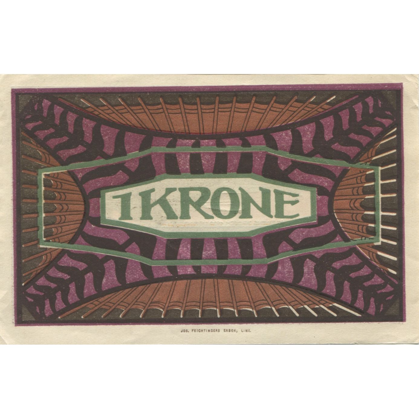 Banknote, Austria, Neufelden, 1 Krone, lac, 1920, UNC(63), Mehl:FS 644a