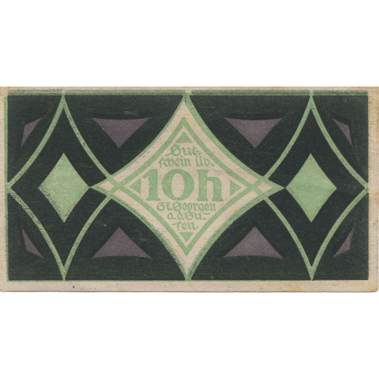 Banknote, Austria, St Georgen, 10 Heller, Texte, 1920, AU(55-58), Mehl:FS 886I