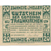 Biljet, Oostenrijk, Traunkirchen, 20 Heller, château, 1920, SPL, Mehl:FS 1081