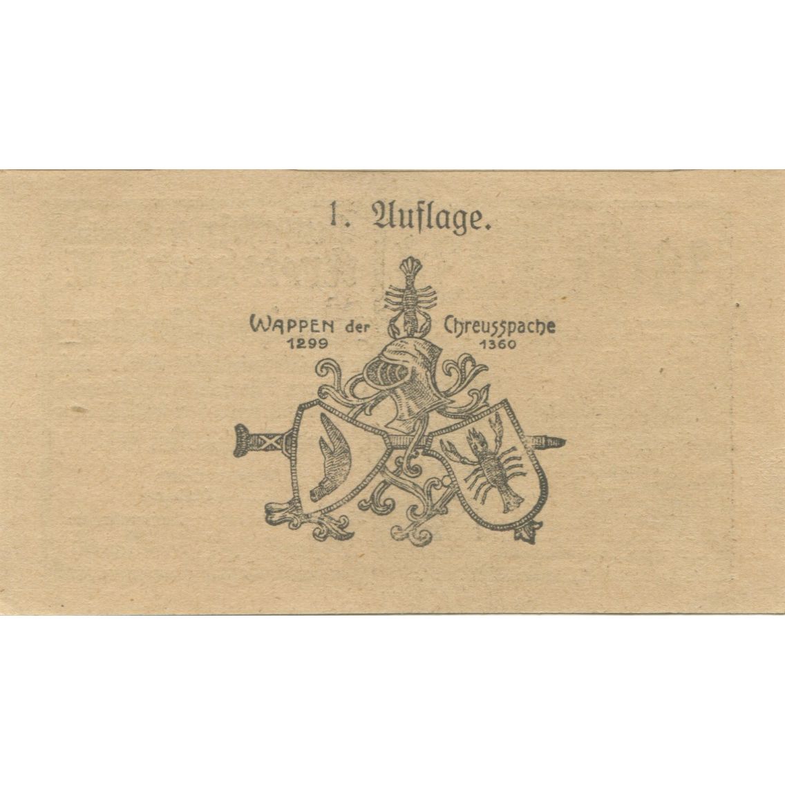 Banknote, Austria, Wilhelmsburg, 30 Heller, château, 1920 UNC(63) Mehl:FS 1235a