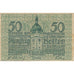 Banknote, Austria, Waidhofen, 50 Heller, Eglise, 1920 EF(40-45) Mehl:FS 1127Ia