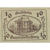 Banknote, Austria, Puchberg, 10 Heller, Maison, 1920 UNC(63) Mehl:FS 785a