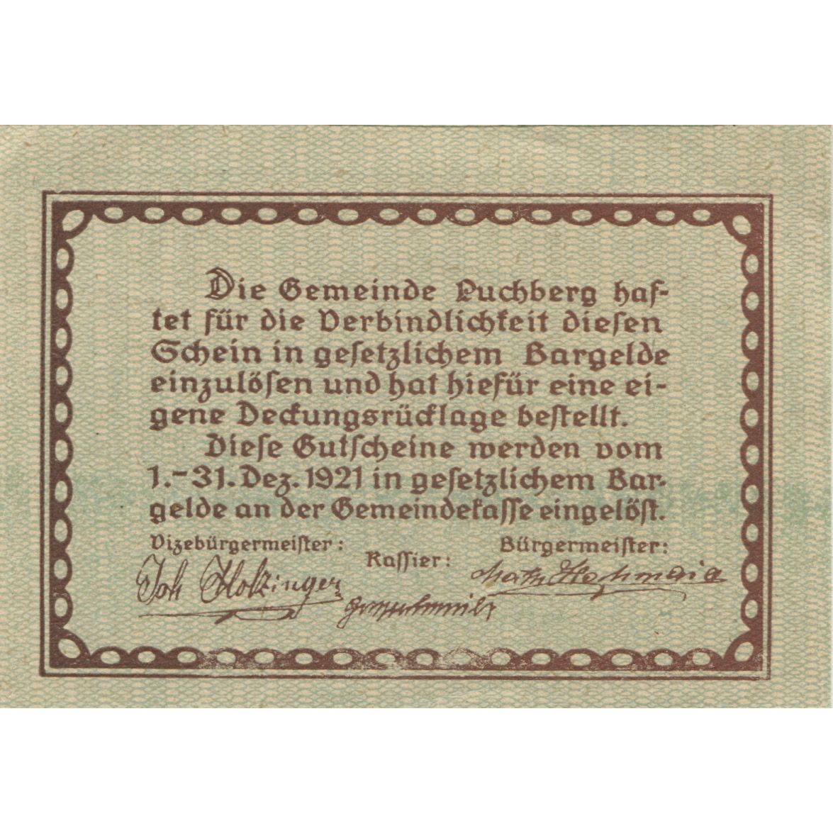 Banknote, Austria, Puchberg, 10 Heller, Maison, 1920 UNC(63) Mehl:FS 785a