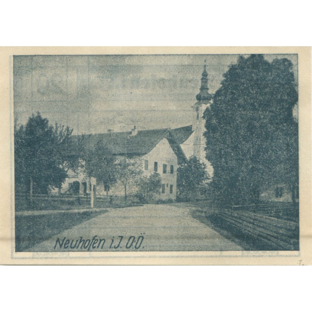 Banknote, Austria, Neuhofen, 20 Heller, Eglise, 1920 UNC(63) Mehl:FS 652IIa