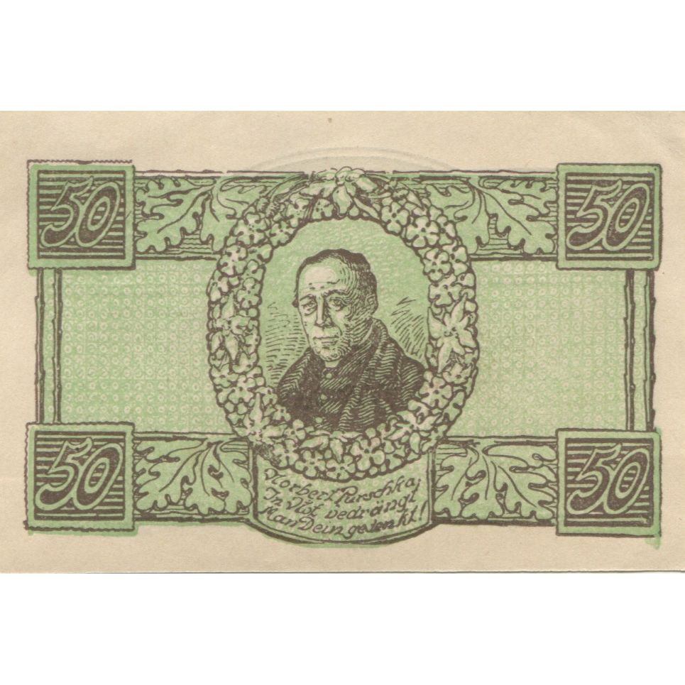 Banknote, Austria, Waldneukirchen, 50 Heller, paysage 1920 UNC(63), Mehl:FS 1134