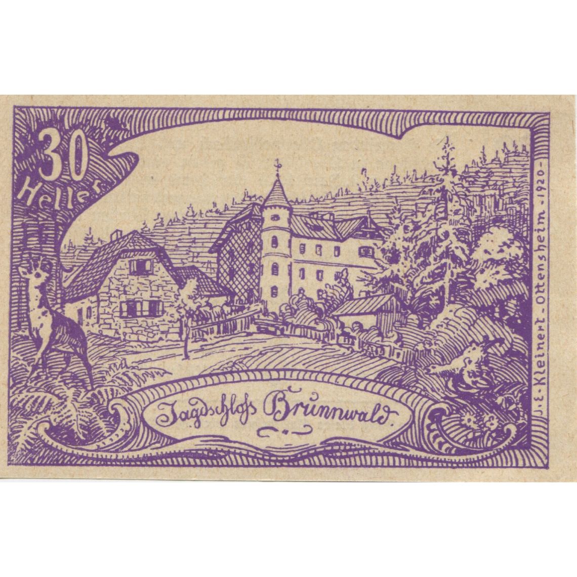 Banknote, Austria, Weissenbach, 30 Heller, village, 1920, UNC(63), Mehl:FS 697