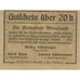Geldschein, Österreich, Wimsbach, 20 Heller, champs, 1920, UNZ-, Mehl:FS 1240aA