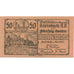 Geldschein, Österreich, Kreisbach, 50 Heller, château, 1920 UNZ- Mehl:FS 1235a