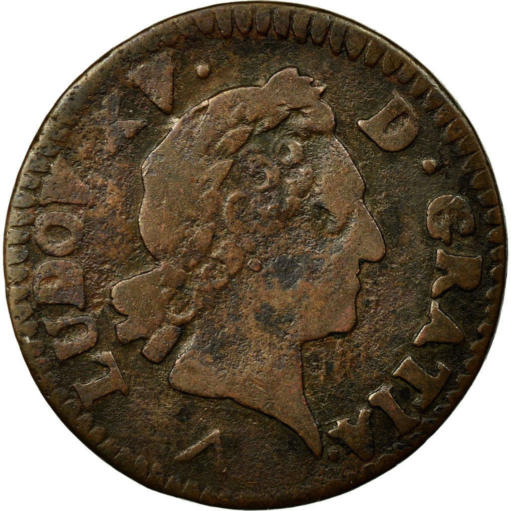 Münze, Frankreich, Louis XV, Liard à la vieille tête, Liard, 1774, Lille, S