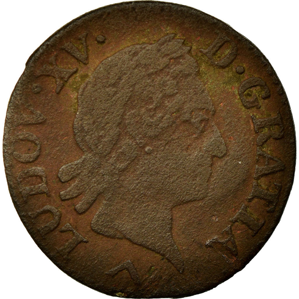 Munten, Frankrijk, Louis XV, Liard à la vieille tête, Liard, 1770, Lille, FR
