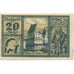 Geldschein, Österreich, St Veit, 20 Heller, personnage 1920  UNZ-Mehl:FS 944a