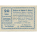 Banknote, Austria, St Gotthard, 20 Heller, château 1920 UNC(63) Mehl:FS 892