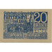 Banknote, Austria, Kirchberg, 20 Heller, Eglise, 1920 UNC(63) Mehl:FS 443a
