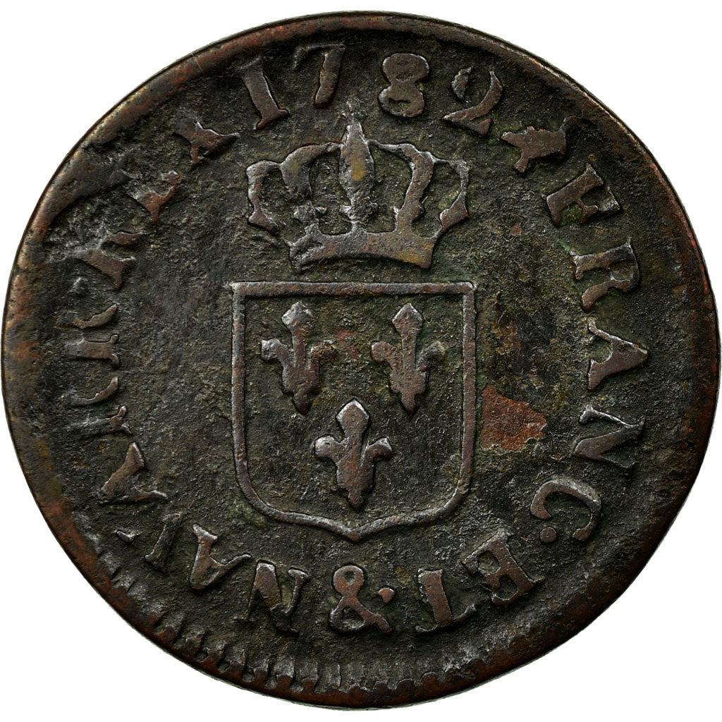 Coin, France, Louis XVI, Liard, Liard, 1782, Aix, VF(20-25), Copper, KM:585.15