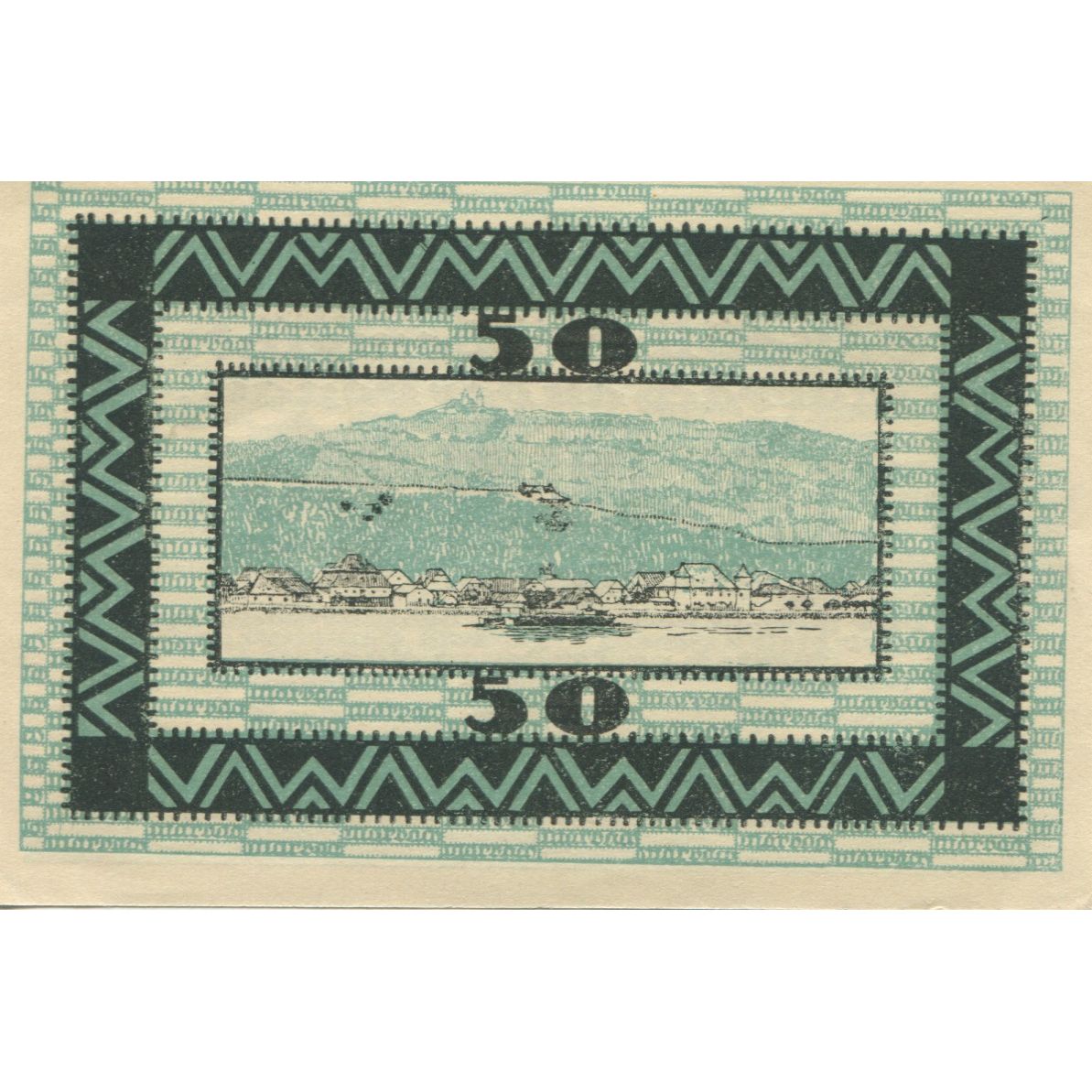 Geldschein, Österreich, Marbach, 50 Heller, fleuve, 1920, UNZ-, Mehl:FS 579II