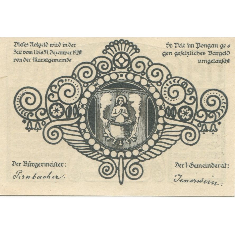 Banknote, Austria, St Veit, 20 Heller, Eglise 1920-12-31, UNC(63) Mehl:FS 944a