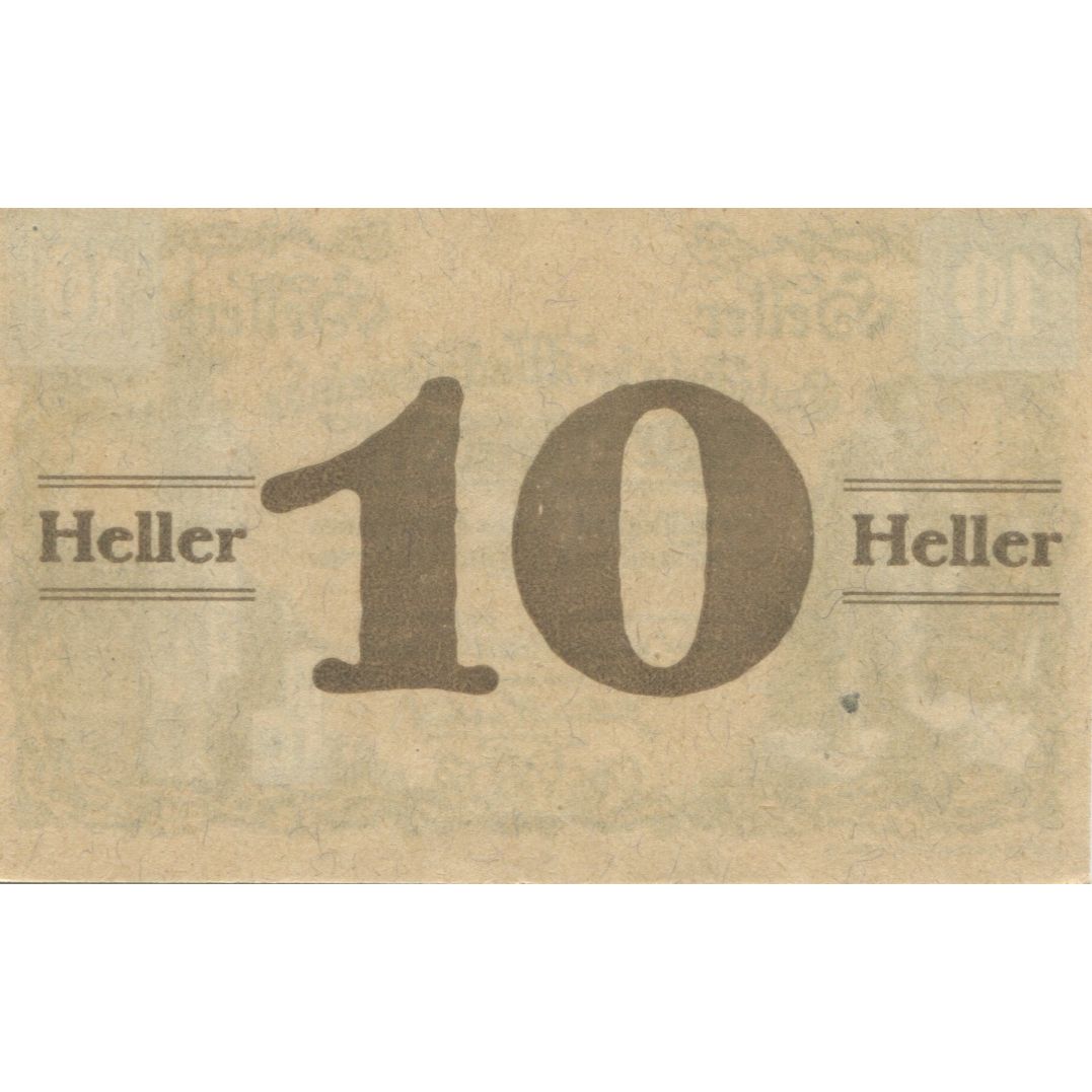Geldschein, Österreich, Neudorf, 10 Heller, Eglise, 1920 UNZ- Mehl:FS 1229Ia