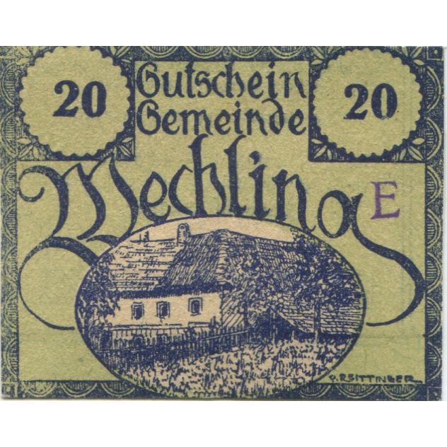 Banknote, Austria, Wechling, 20 Heller, ferme, 1920, UNC(63), Mehl:FS 1145a