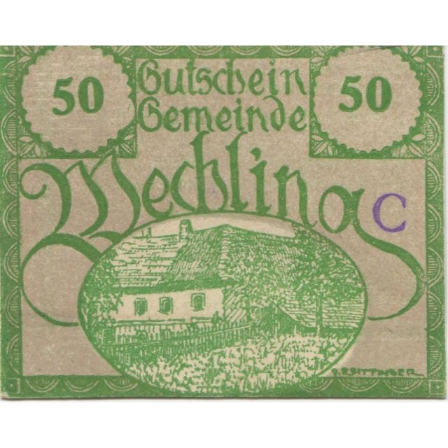 Banknote, Austria, Wechling, 50 Heller, ferme, 1920, UNC(63), Mehl:FS 1145a