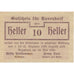 Banknote, Austria, Raxendorf, 10 Heller, Texte, 1920 UNC(63) Mehl:FS 824