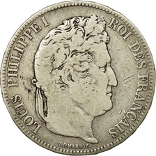Coin, France, Louis-Philippe, 5 Francs, 1833, Rouen, VF(20-25), Silver