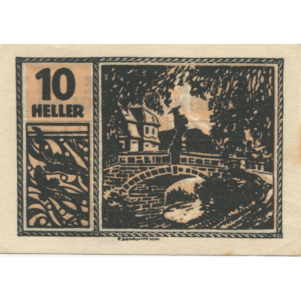 Geldschein, Österreich, Maxglan, 10 Heller, pont 1920-11-01, VZ, Mehl:FS 602a