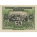 Banknote, Austria, Saalfelden, 25 Heller, paysage, 1920, UNC(63), Mehl:FS 859b